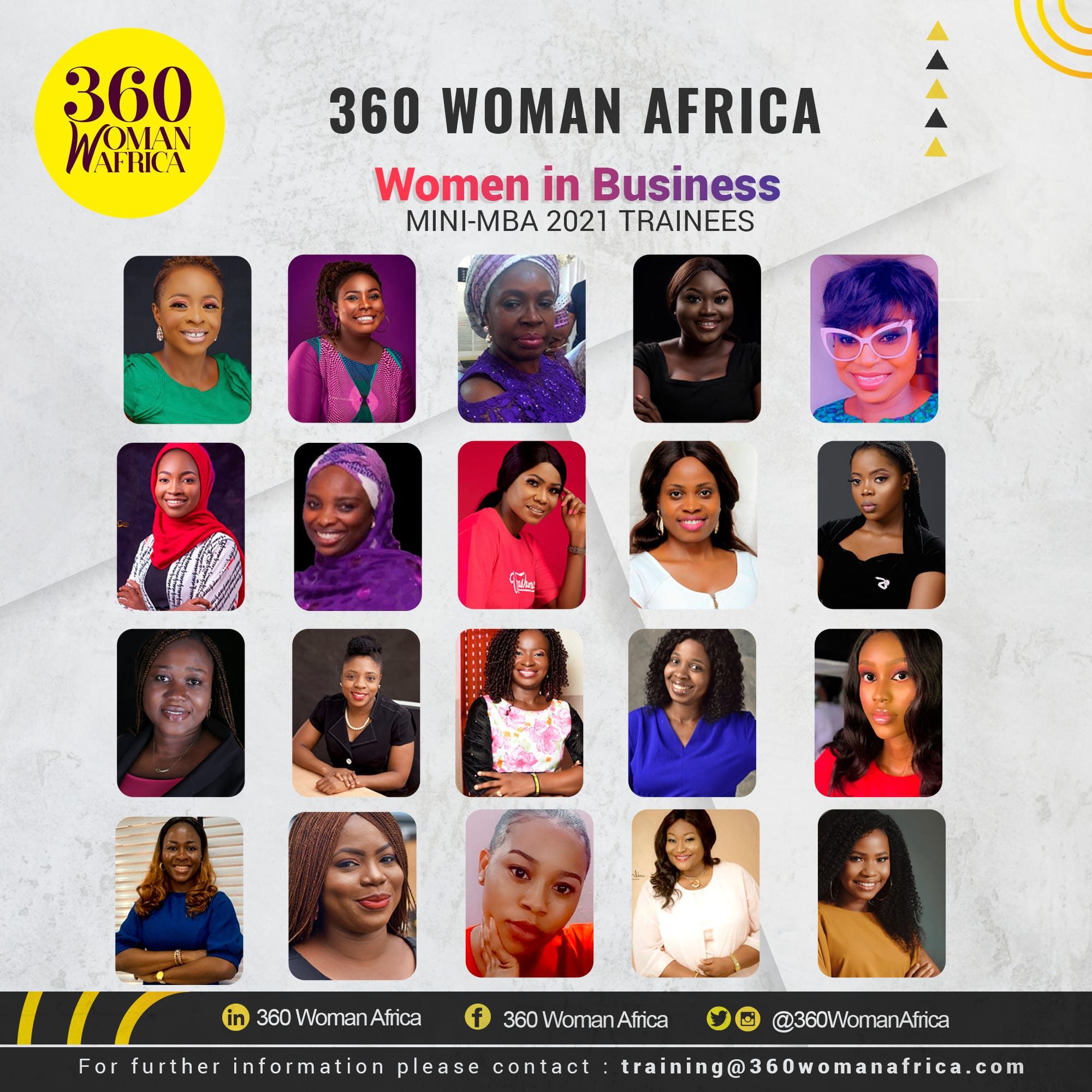training with women white WOMEN IN BUSINESS MINI-MBA 2021 TRAINEES